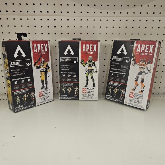 Apex Legends Action Figures (Octane, Pathfinder, Caustic) - Picture 2 of 2